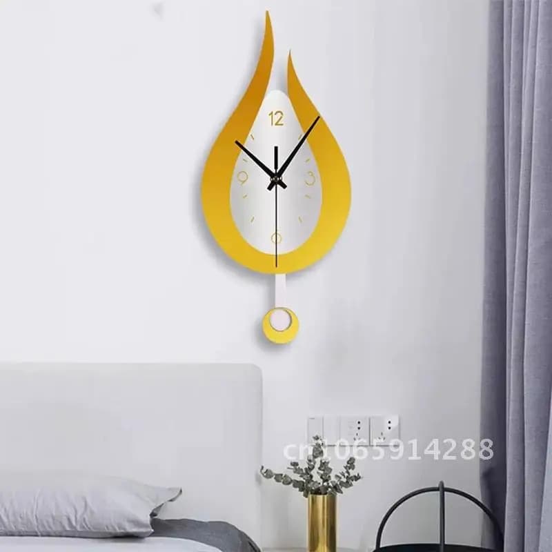 Orologio da parete moderno con gocce d'acqua, pendolo acrilico creativo, orologio da ufficio, camera da letto, decorazione, tempo di casa, soggiorno per stanza muta