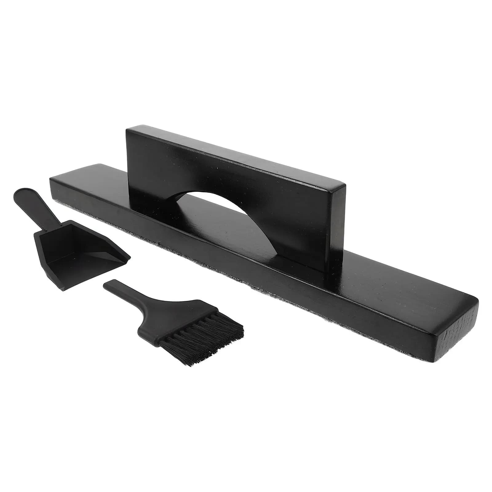 1Set Shuffleboard Table Cleaning Kit Soft Non Scratch Brush Lightweight Broom Dustpan for Shuffleboard Table Maintenance