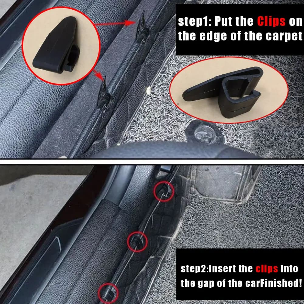 15Pcs tappetini per Auto clip di fissaggio antiscivolo impugnature di fissaggio per tappeti supporti per morsetti accessori per interni Auto universali