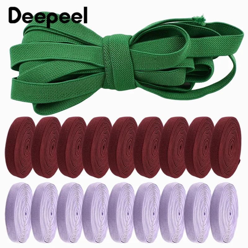 Nastro Elastico a Strisce da 20mm, 5/10/20M, per Reggiseni, Cinghie, Pantaloni, Cinture, Fai da Te, Accessori per Cucito