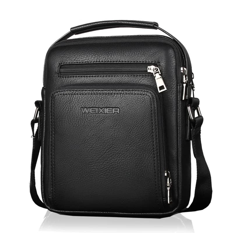 Weixier Men's Shoulder Bag Waterproof casual work bag with handle