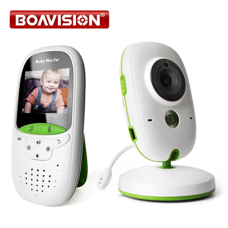 Baby Monitor VB602 Visione notturna IR Monitor della temperatura Ninne nanne Interfono Modalità VOX Video Baby Camera Walkie Talkie Babysitter