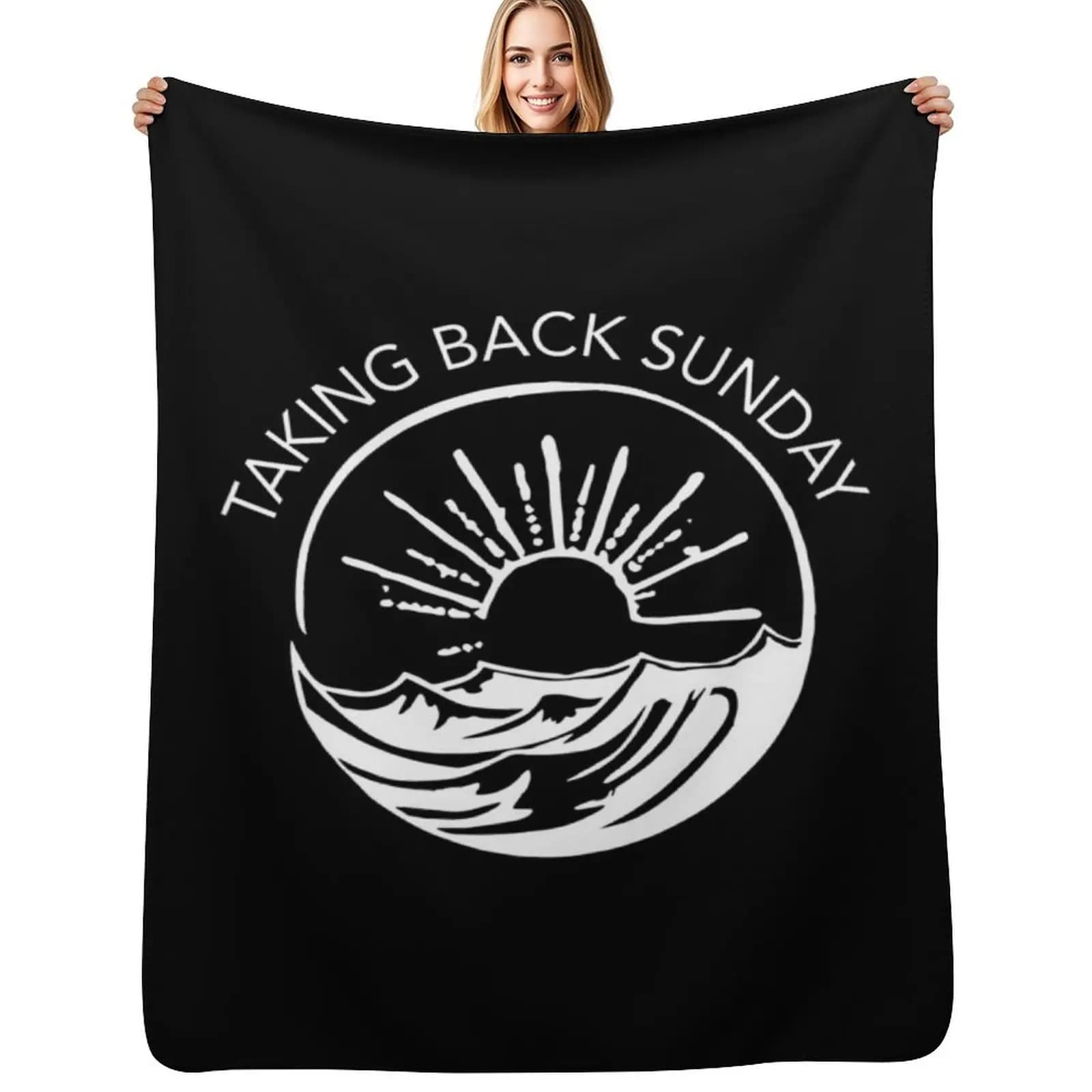 Taking Back Sunday - Ice Cream Sundae Throw Blanket Bed Decorative Beds Camping Sleeping Bag Sofa Hair Blankets