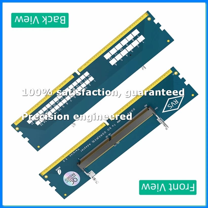 Laptop DDR5 RAM to SO DDR5 U-DIMM Desktop Adapter Card, Memory Tester SO DDR5 to DDR5 U-DIMM Converter-DTD2