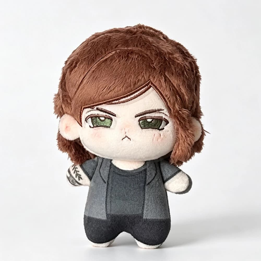 Horror Game Ellie Williams Cosplay Cotton Doll Plush Stuffed Figure Dolls Unisex Room Decoration Accessory Halloween Prop