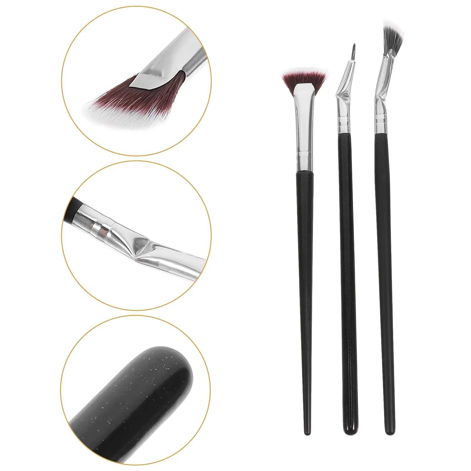 1Set Eyelash Precision Lash Separator Tool Comfortable Grip Clump-Free Mascara Brush for Natural False Lashes Eye