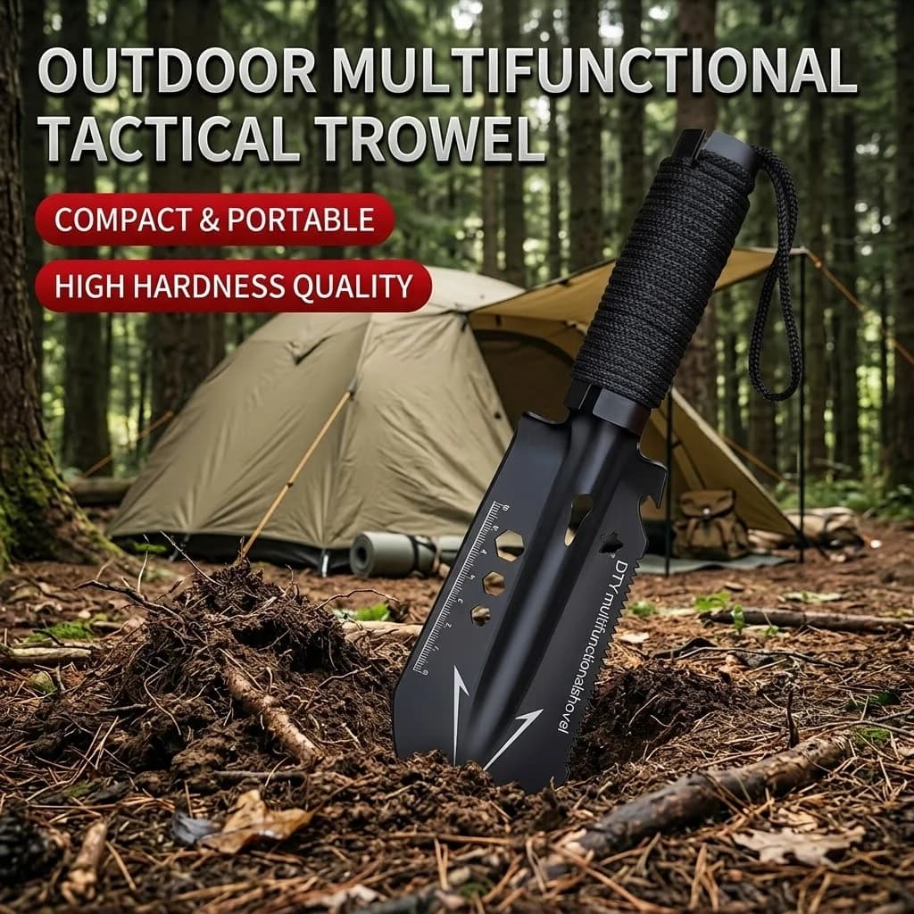 Mini Pala Tattica Ultraleggera, Paletta Compatta da Ingegnere, Attrezzo Portatile per Sopravvivenza all'Aperto, per Campeggio, Giardinaggio, Scavo e Avventura