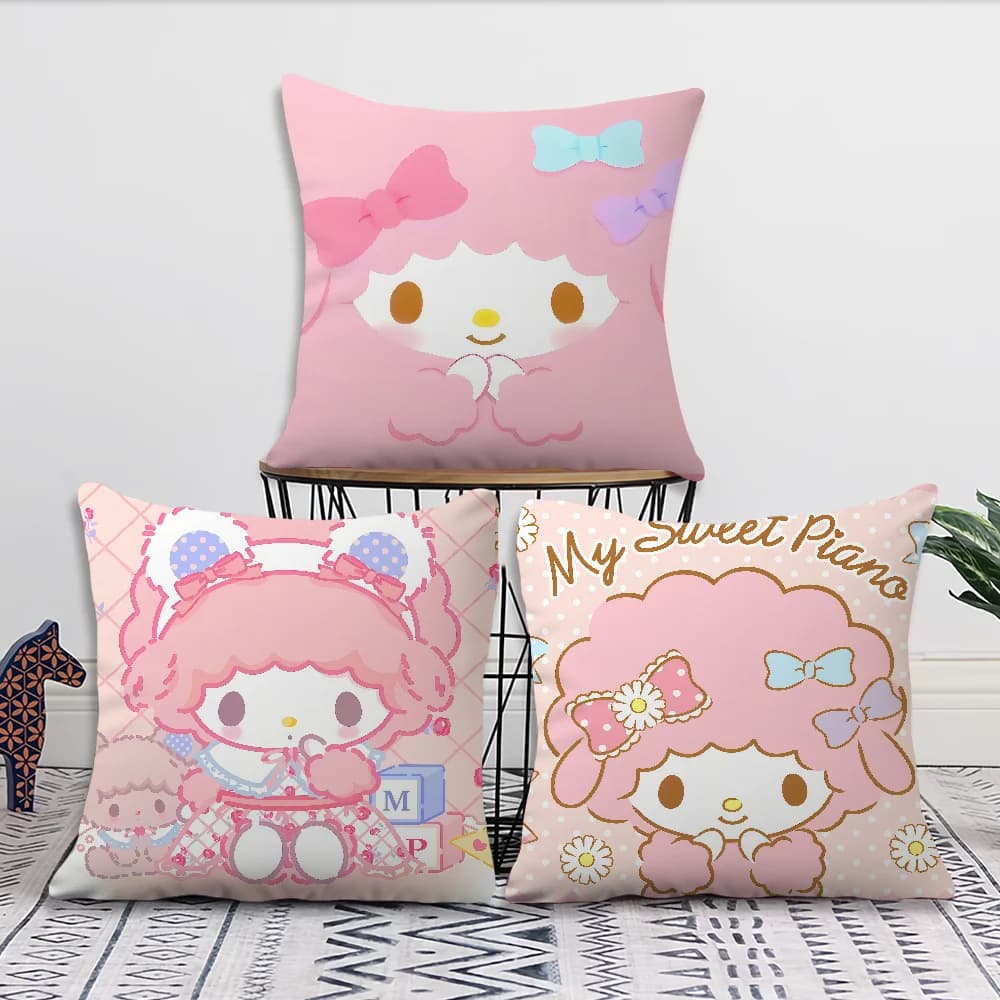 kawaii cute cushion cover Comfortable soft Pillow Case for Sofa Living Room My Sweet p-Piano Home office Decor Protective Covers