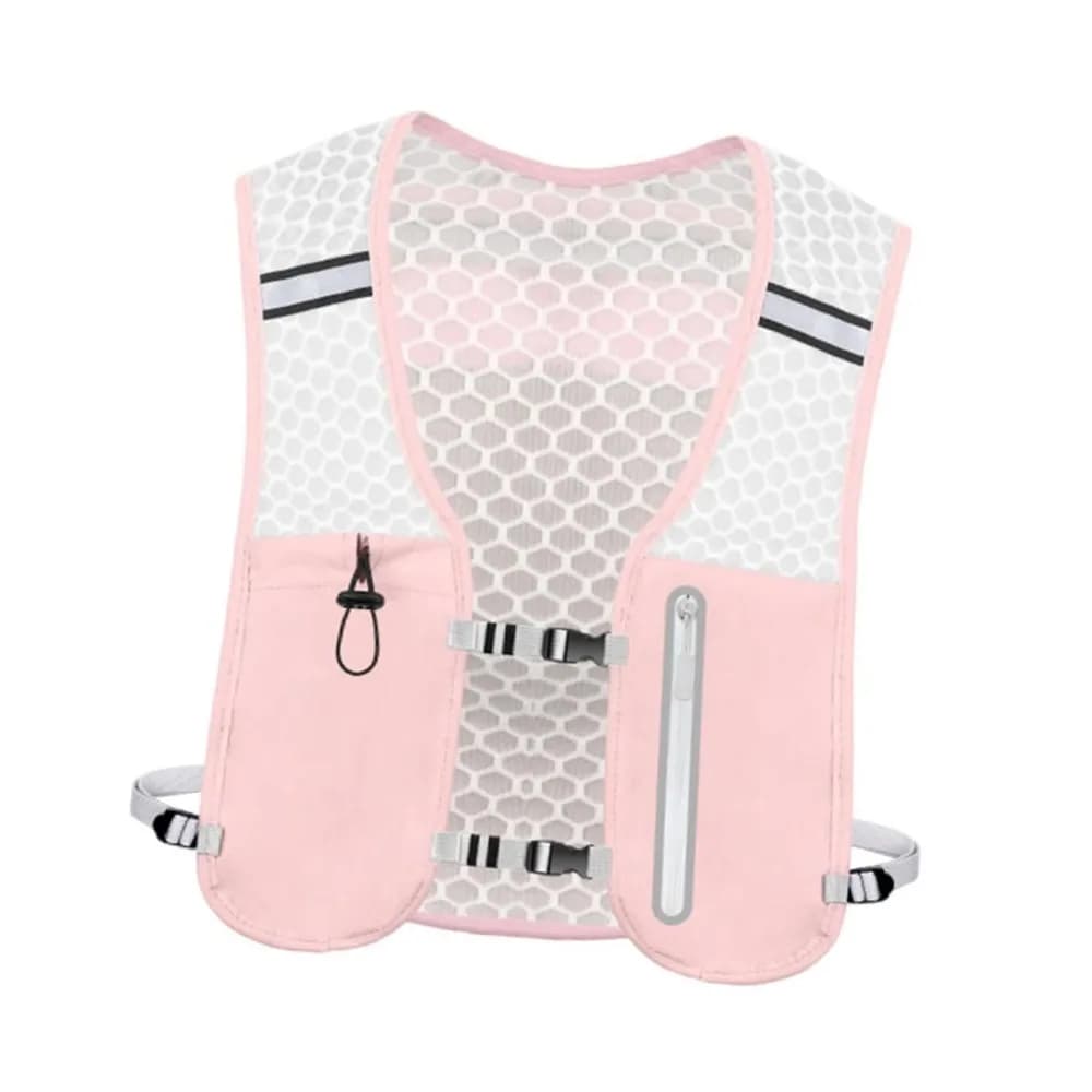Reflective Reflective Running Vest Pack 2L Breathable Running Hydration Vest Bag Waterproof with 500ml Bottle Water Chest Pack