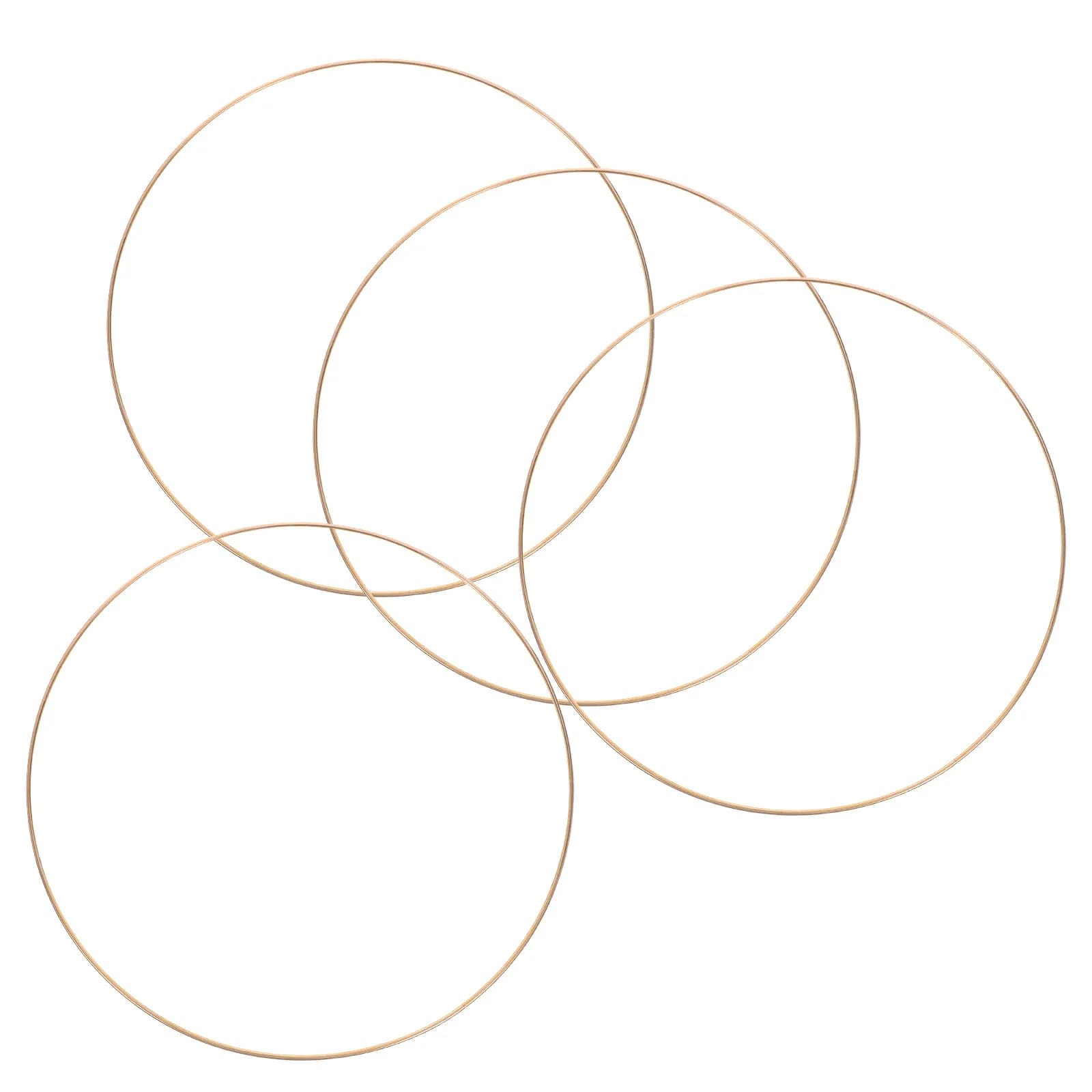 4Pcs Flower Hoop Iron Wreath Frames DIY Metal Rings for Wedding Party Craft Decorations Dreamcatcher Making Wall Hanging
