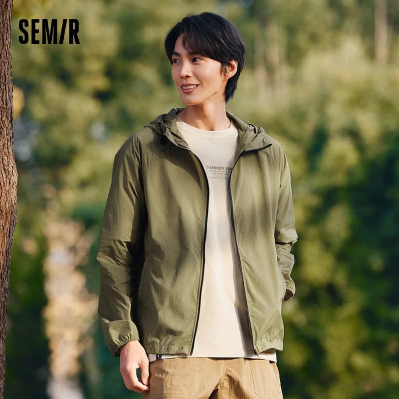 Semir Jacket Top pieghevole estivo da uomo semplice stile Casual con cappuccio coppia