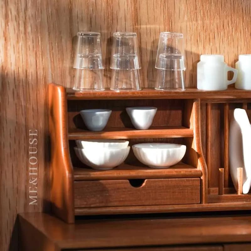 6 pezzi mini tazza d'acqua giocattolo 1/6 casa delle bambole in miniatura bicchiere di vino decorazione fai da te accessori per casa delle bambole