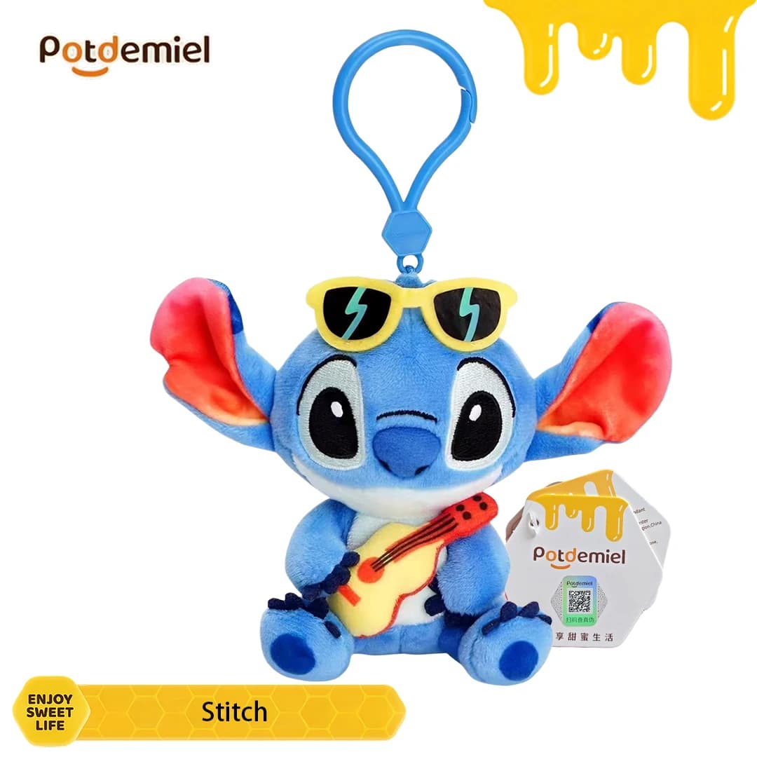 Potdemiel Disney Lilo Stitch Stitch Stuffed Doll Key Chain Hanger Backpack Strap Gift for Kids Friendship Gift Daily Carry Mini