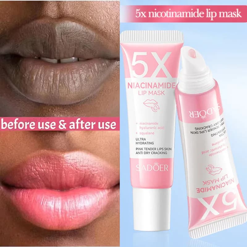 Nicotinamide Remove Dark lip balm Clear melanin Gloss Lip Exfoliating Lips Reducing lip lines Improves dryness Hydrating