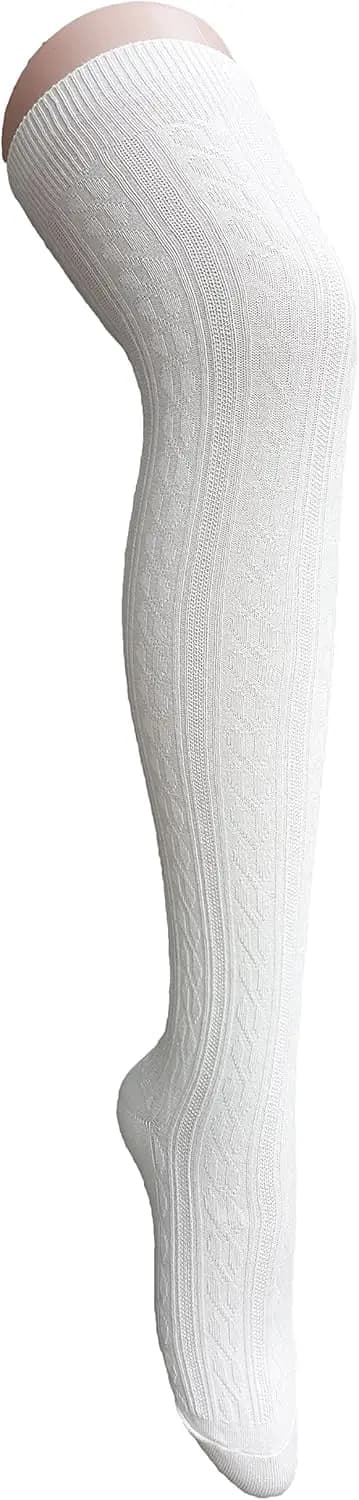 Women's Striped Socks Above Knee, Casual Sports Socks For Comfortable Use