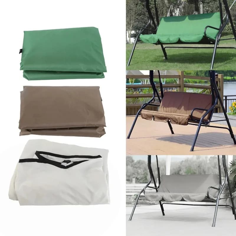Copertura Impermeabile per Cuscino Altalena, Resistente ai Raggi UV, Sostituzione per Altalene da Giardino e Patio a 3 Posti