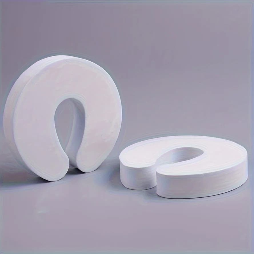 Set di 2 staffe di ventilazione per lavatrice anti-schiacciamento Soft-Touch | Fermaporta in plastica, non richiede batterie