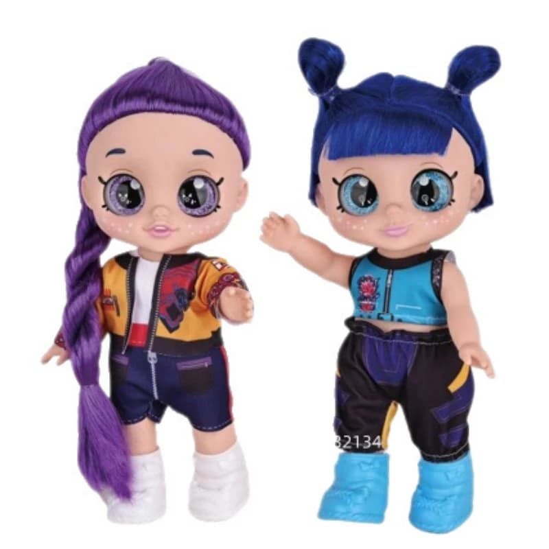 K-Pop Demon Hunters Vinyl Doll 7 pollici con occhi 5D, figura anime Rumi di Huntr/x con brano a tema cinematografico, giocattolo da collezione per fan, regalo per bambini