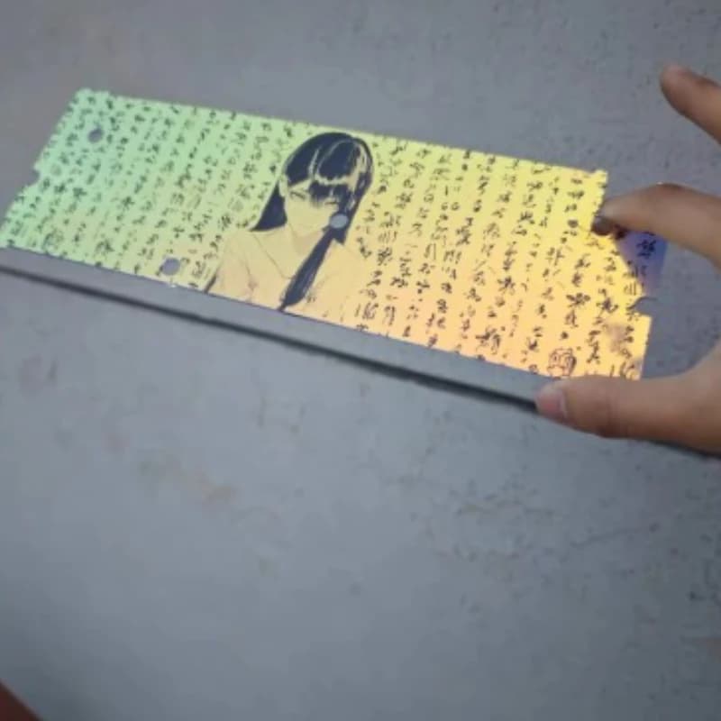 New Holographic Flat Screen PC Material Holy60 Custom Cold DIY GH60 Hole Position Holy60 Mechanical Keyboard Accessories Wooting