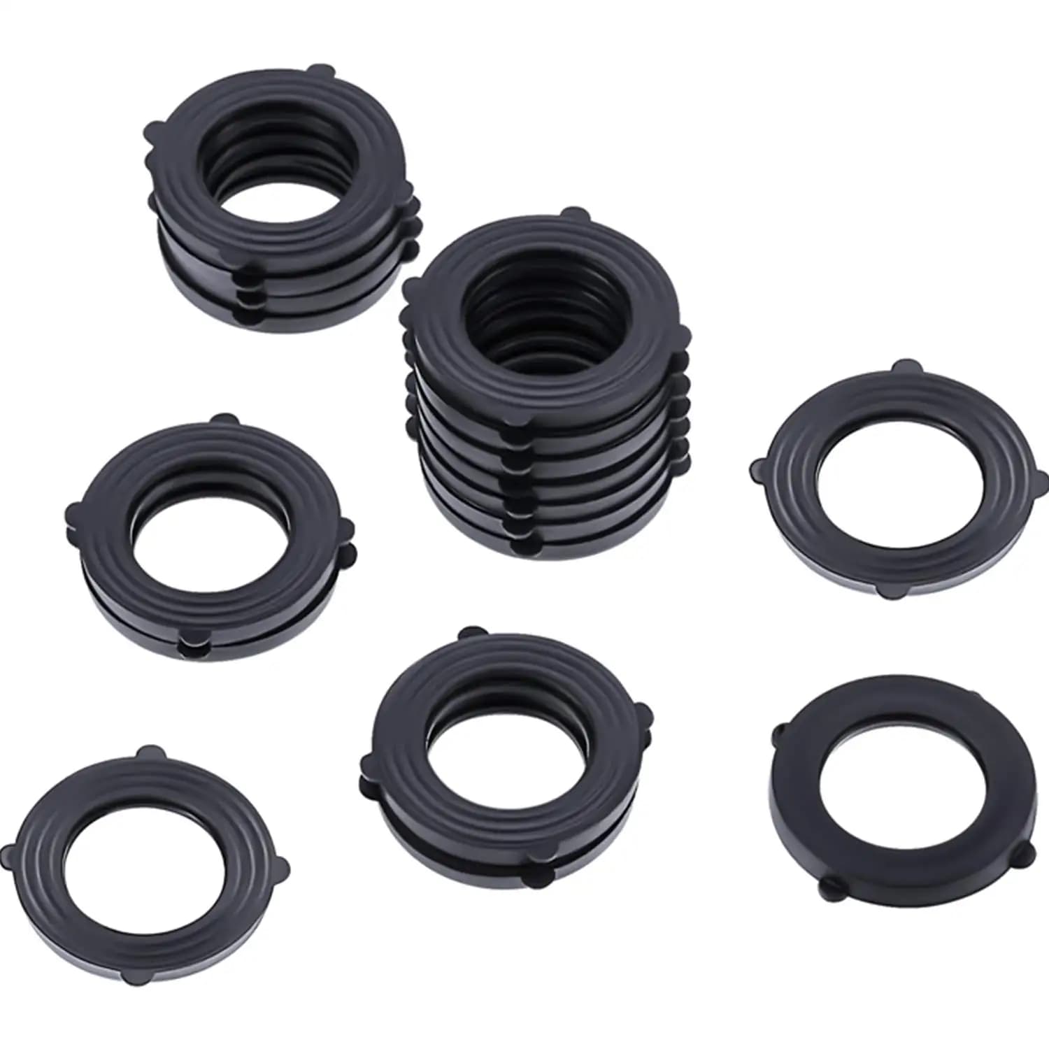 50 pezzi rondelle per tubi rondelle in gomma guarnizioni, adatte a tutti i tubi per doccia da giardino Standard da 3/4 "e raccordi per rubinetti dell'acqua, giardino