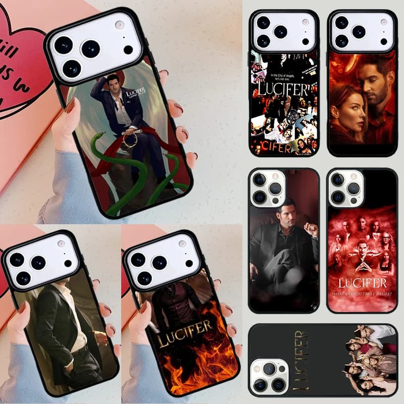 Cover per telefono della serie TV americana Lucifer per Apple iPhone 17 Air 16E 15 14 Plus 13 12 11 Pro Max Mini
