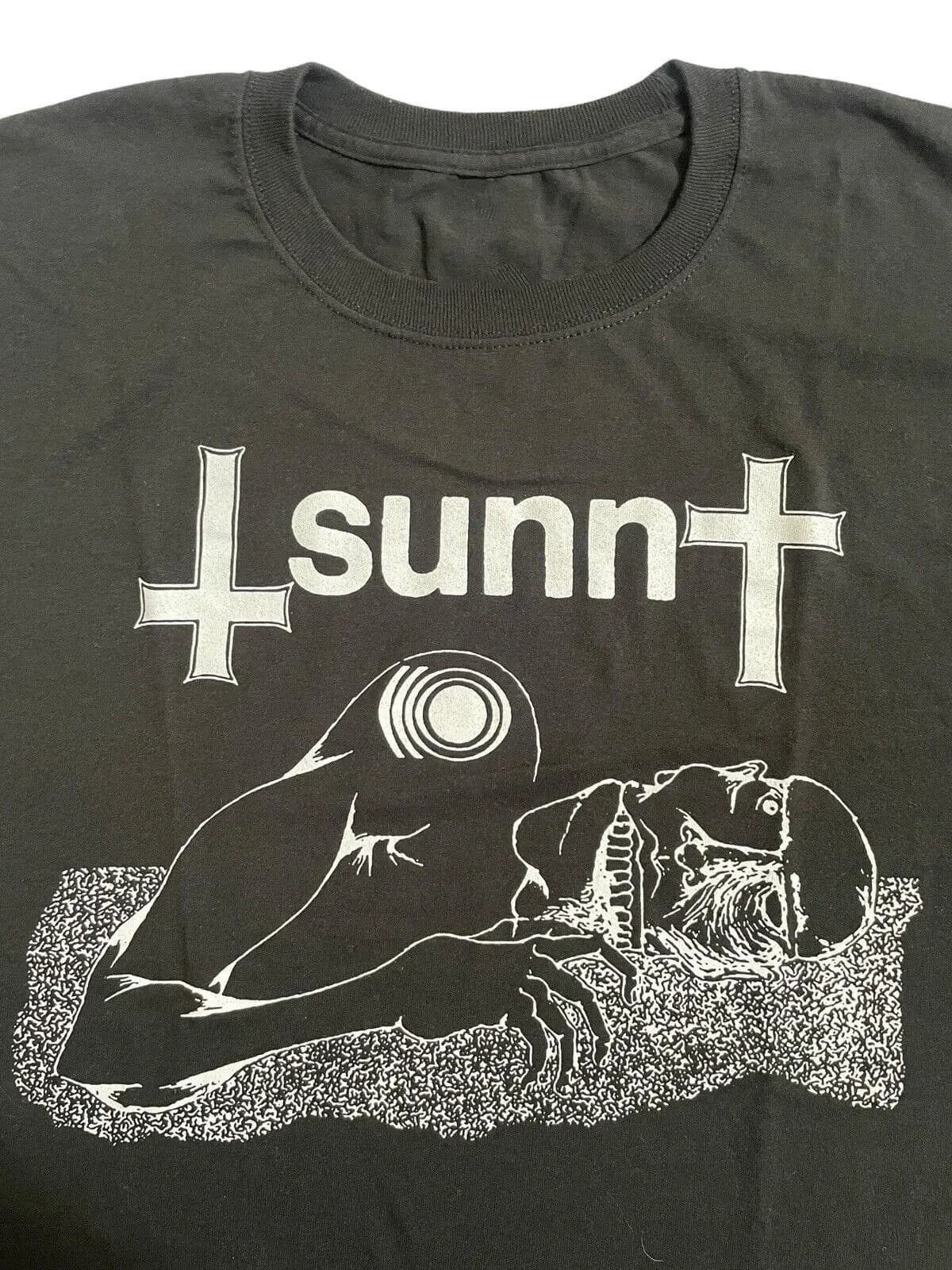 Maglietta Sunn O)) Void Black Drone Metal Band, taglia completa S5XL SS41