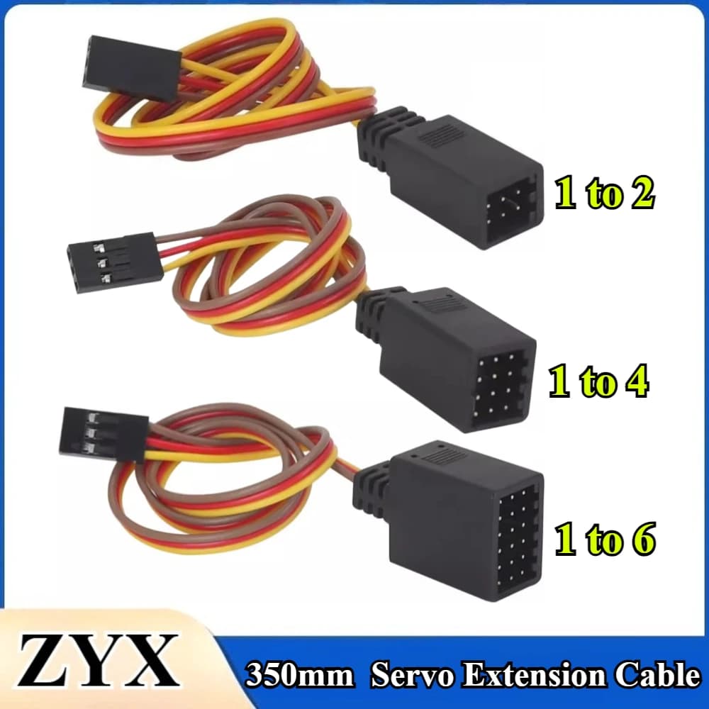Cavo di prolunga per linea estesa tipo Y da 350 mm per prolunga servo per cablaggio JR Futaba Y per auto RC/nave/elicottero