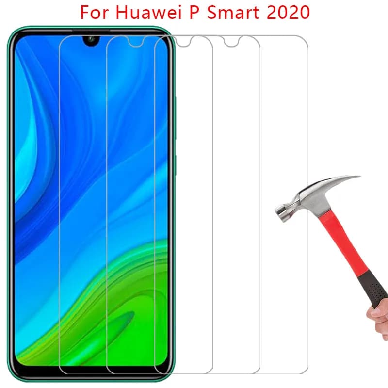 screen protector for huawei p smart 2020 protective tempered glass on psmart psmart2020 phone film glas huawey huwei hawei huawi