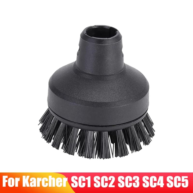 Spazzola di ricambio per pulizia con setole in nylon grande per Karcher Easyfix SC 1-7 Serie Accessori per pulitore a vapore Ugelli a testa tonda Spazzole