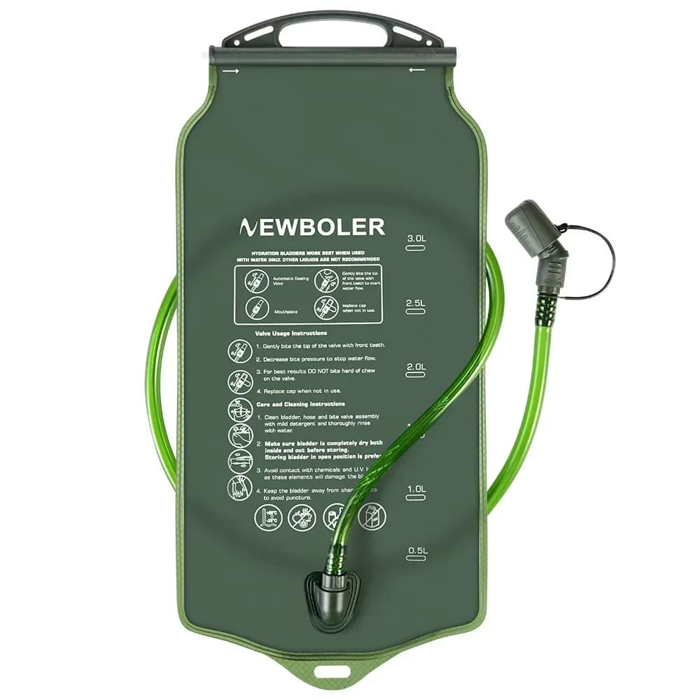 Hydration bag for outdoor sports - Portable folding water bottle for cycling, running and bottom