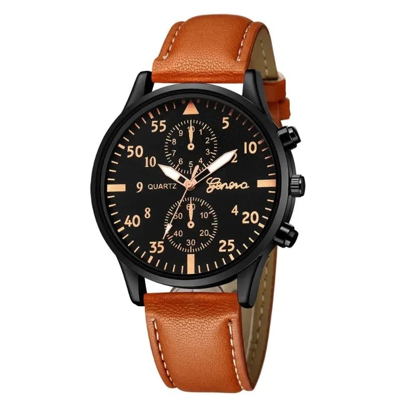 Men's Watch Luxury Fashion Men's Watch Sports Watches Casual Wrist Watch Leather Reloj Hombre erkek kol saati