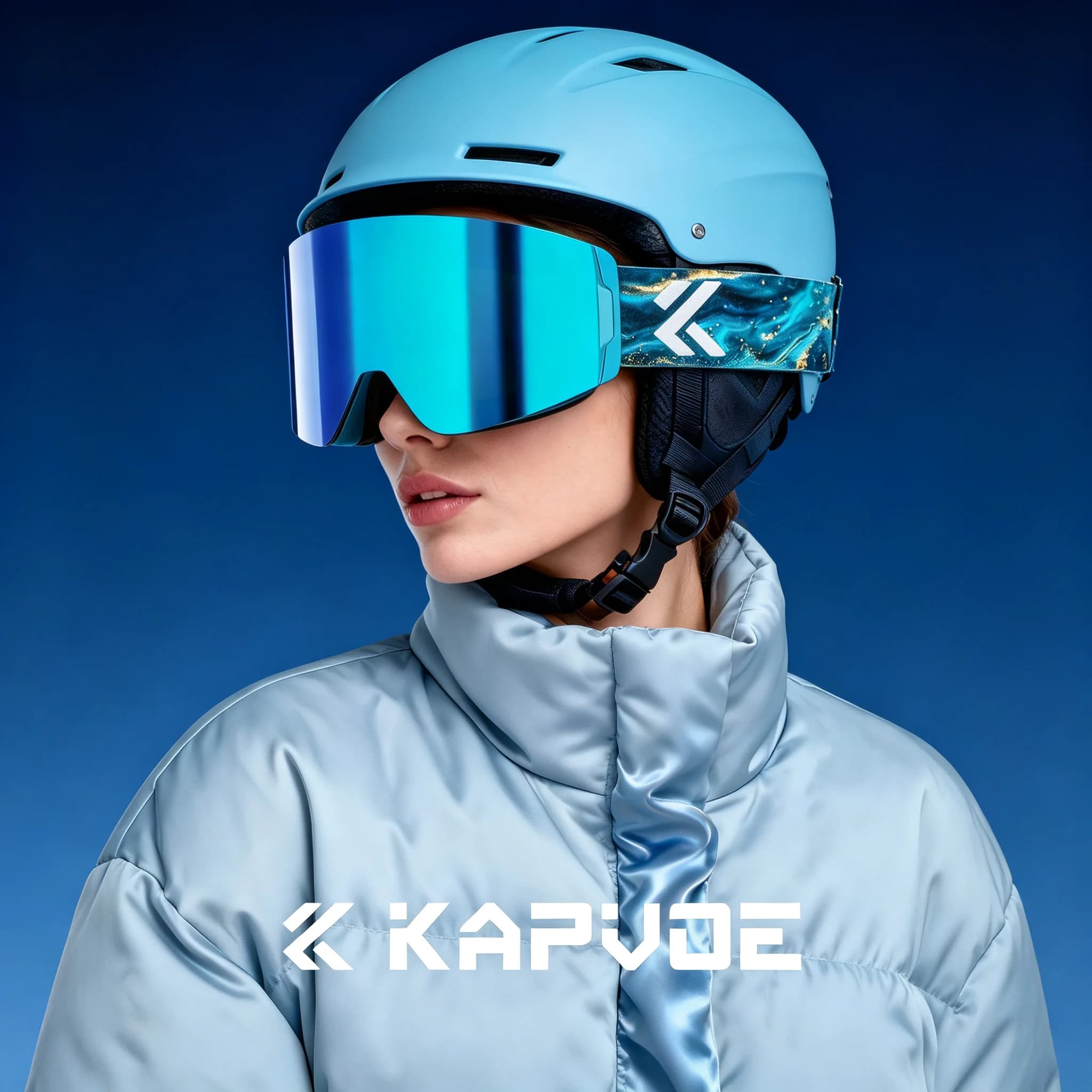 Kapvoe 2026 New Outdoor Snow Goggles Magnetic Anti-Fog Lenses UV400 Protection Men Women Ski Goggles Winter Snowbike Eyewear