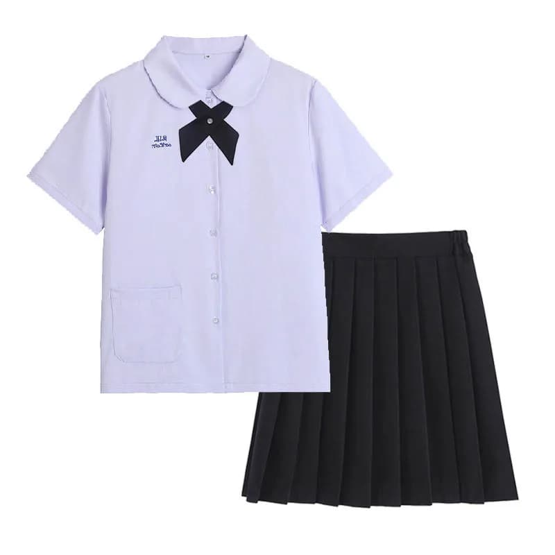 JK uniform COS clothing student Thai school uniform summer short-sleeved female Thai drama Girl from Nowhere Nanno pleated skirt