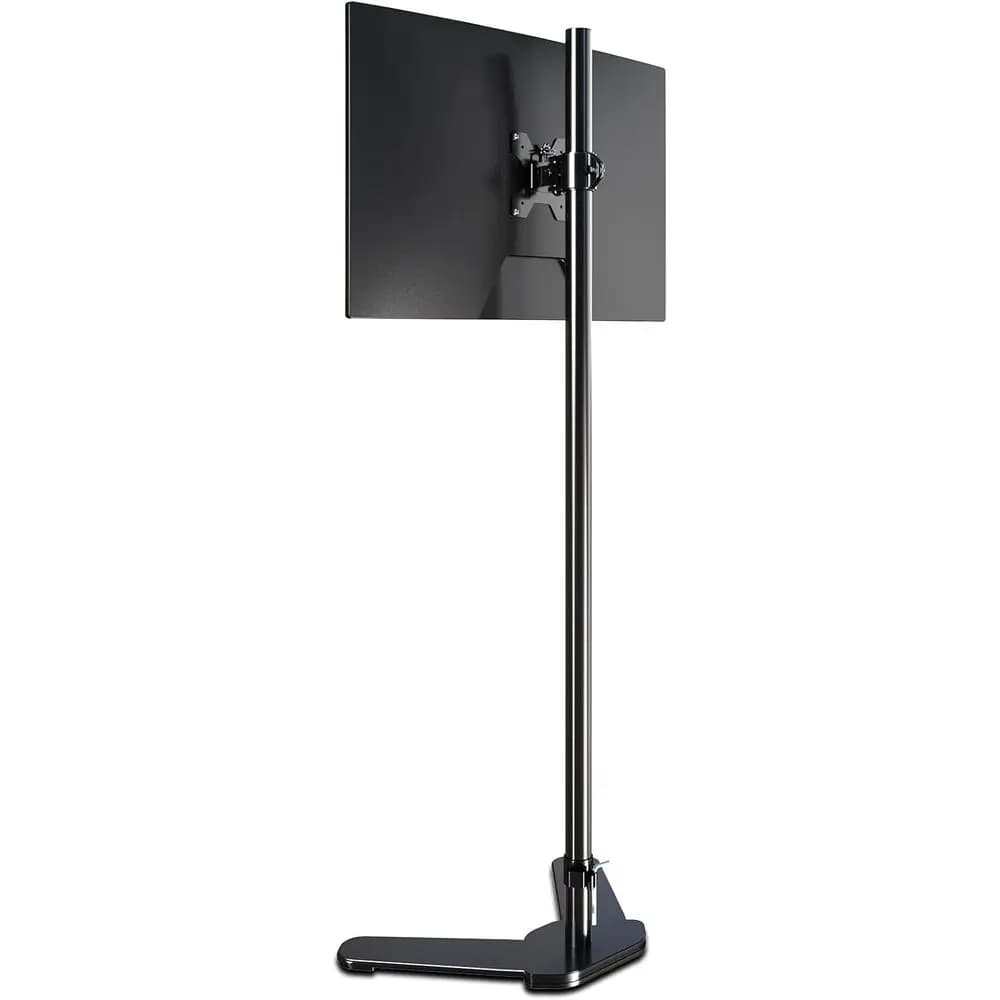 Extra-Long 47 Pole Tall Monitor Stand, Floor Computer Desk Mount for 13-27 Screens up to 22lbs