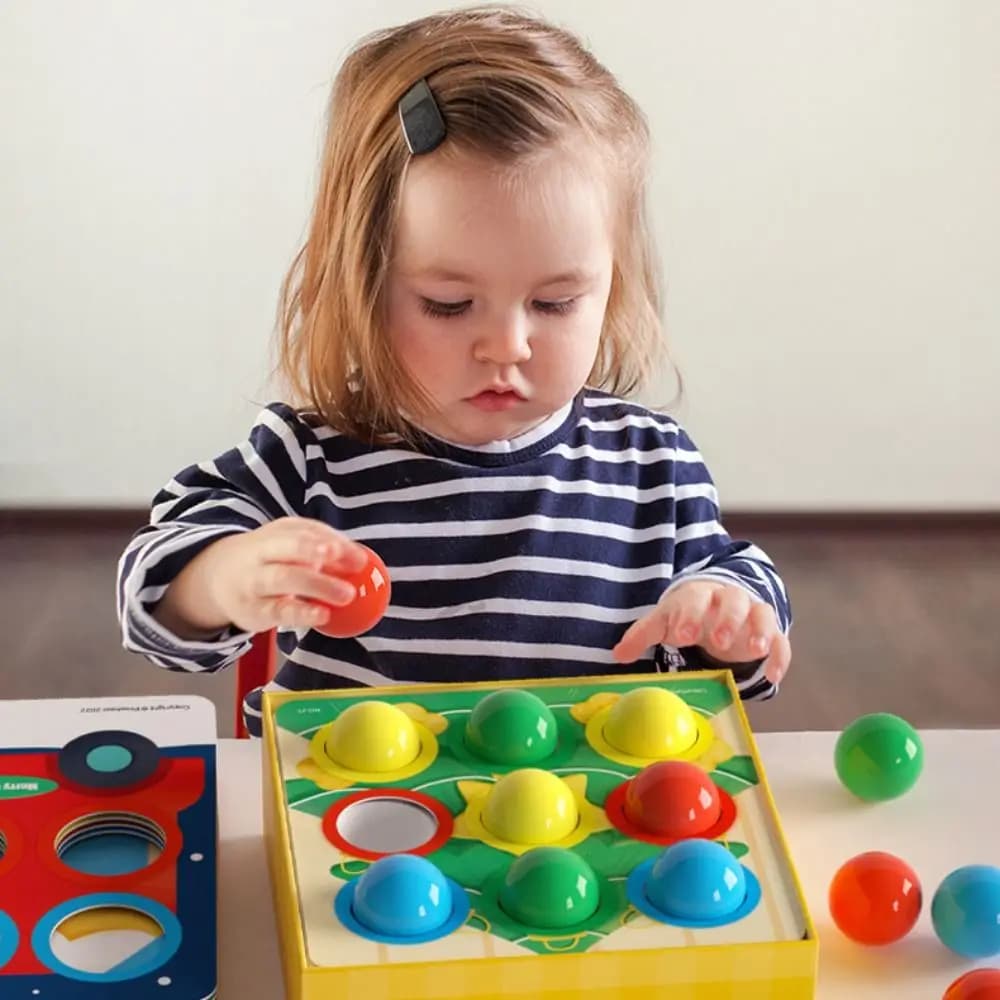 Educazione precoce Montessori Giocattoli per bambini Selezionatore di forme Particelle di grandi dimensioni Puzzle Giochi da tavolo Portatile interattivo