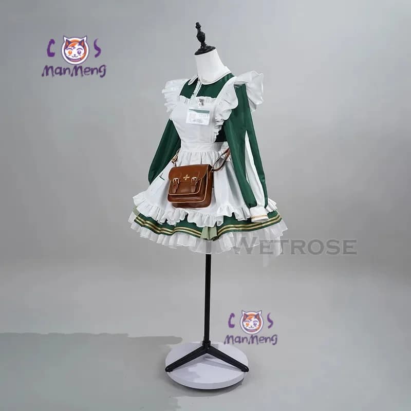 Virtual YouTuber Vtuber Nimi Nightmare Nurse Wig wrap Full Set Cosplay Costume Halloween party girl Lolita dress maid uniform