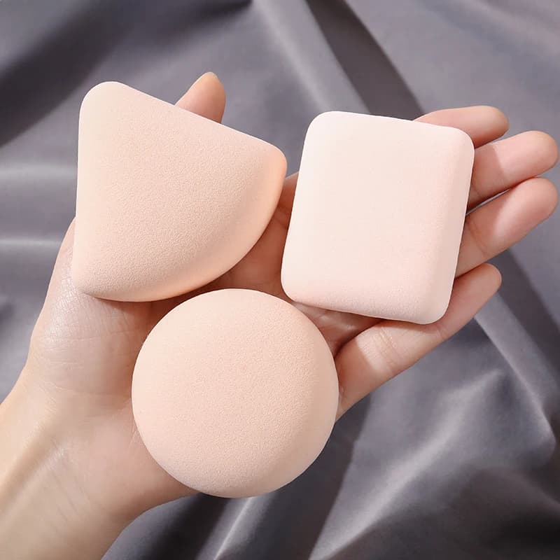 3 pcs soft makeup soft and cute set of combined cosmetic sponge dry and wet pillow soft bottom cream blender tools for makeup accessories