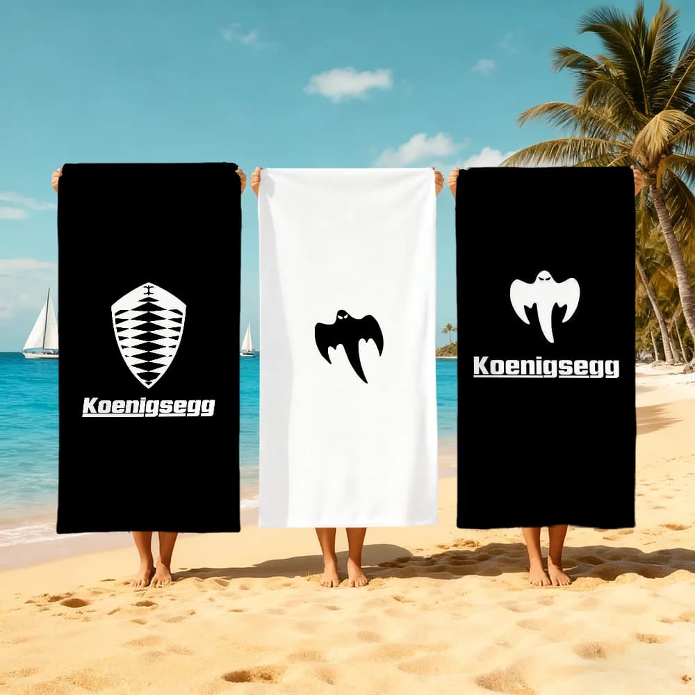 Asciugamano da spiaggia di lusso K-koenigsegg-g, asciugamano morbido ad asciugatura rapida, regalo per viaggi, palestra, doccia, campeggio, sport