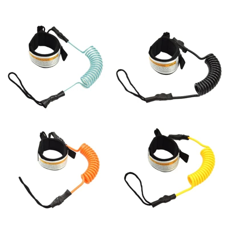 Surf Kayak Barca Guinzaglio Corda di Sicurezza Paddle Stand Up Paddle Guinzaglio da Surf Corda di Sicurezza a Mano per Tavola da Surf Accessori da Surf