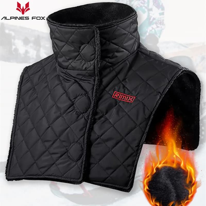 Scaldacollo per moto in pile addensato invernale Sci impermeabile Snowboard Bici Ciclismo Escursionismo Sport Bandana Sciarpa Colletto caldo