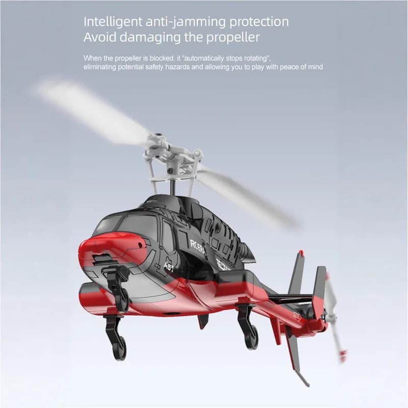 Rc Era A61 Airwolf 2.4g 4ch Localizzazione del flusso ottico giroscopico a 6 assi Mantenimento dell'altitudine Elicottero Rc Flybarless in scala 1:53