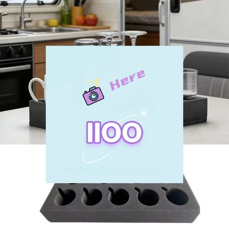 【IIOO】1pcs Bubble Cup Glass Coaster Storage Box Cup Holder Rack Shelf Motorhome Large Travel Vehicle Camper Accessories