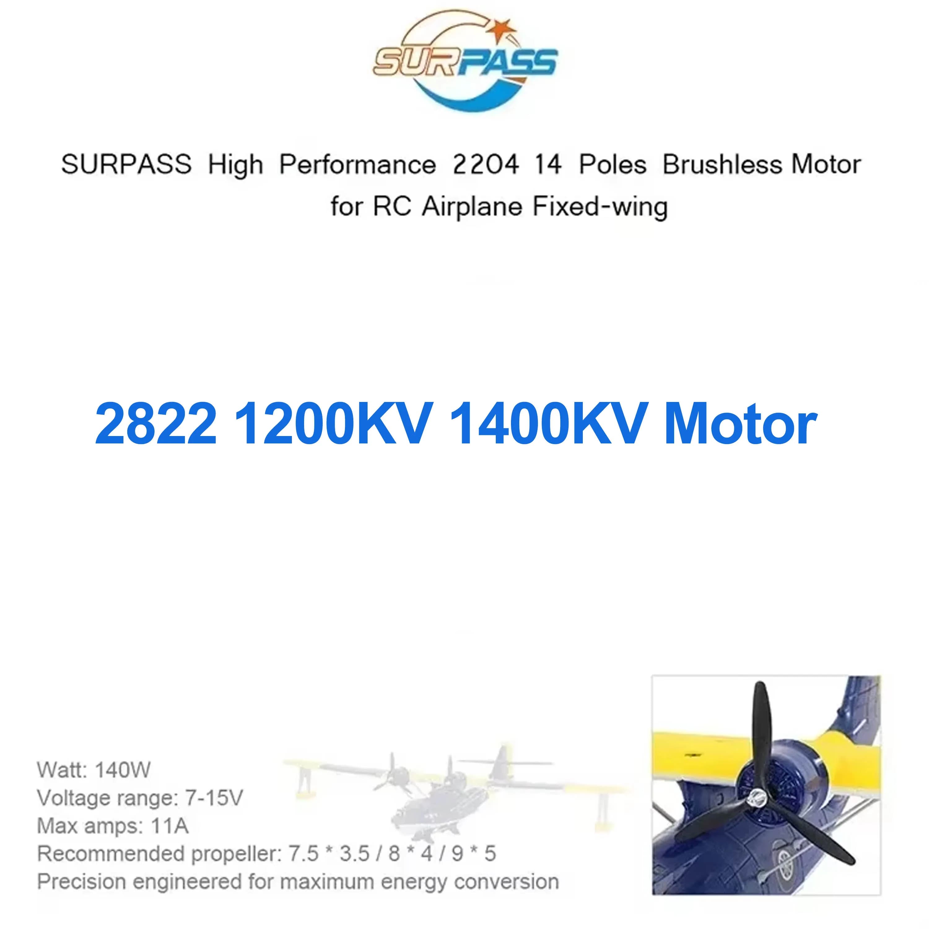 Motore 2822 1200KV 1400KV con ESC Brushless 20A per Aeromodelli RC 3D, Elicotteri ad Ala Fissa, Cessna, Droni e Parti di Ricambio