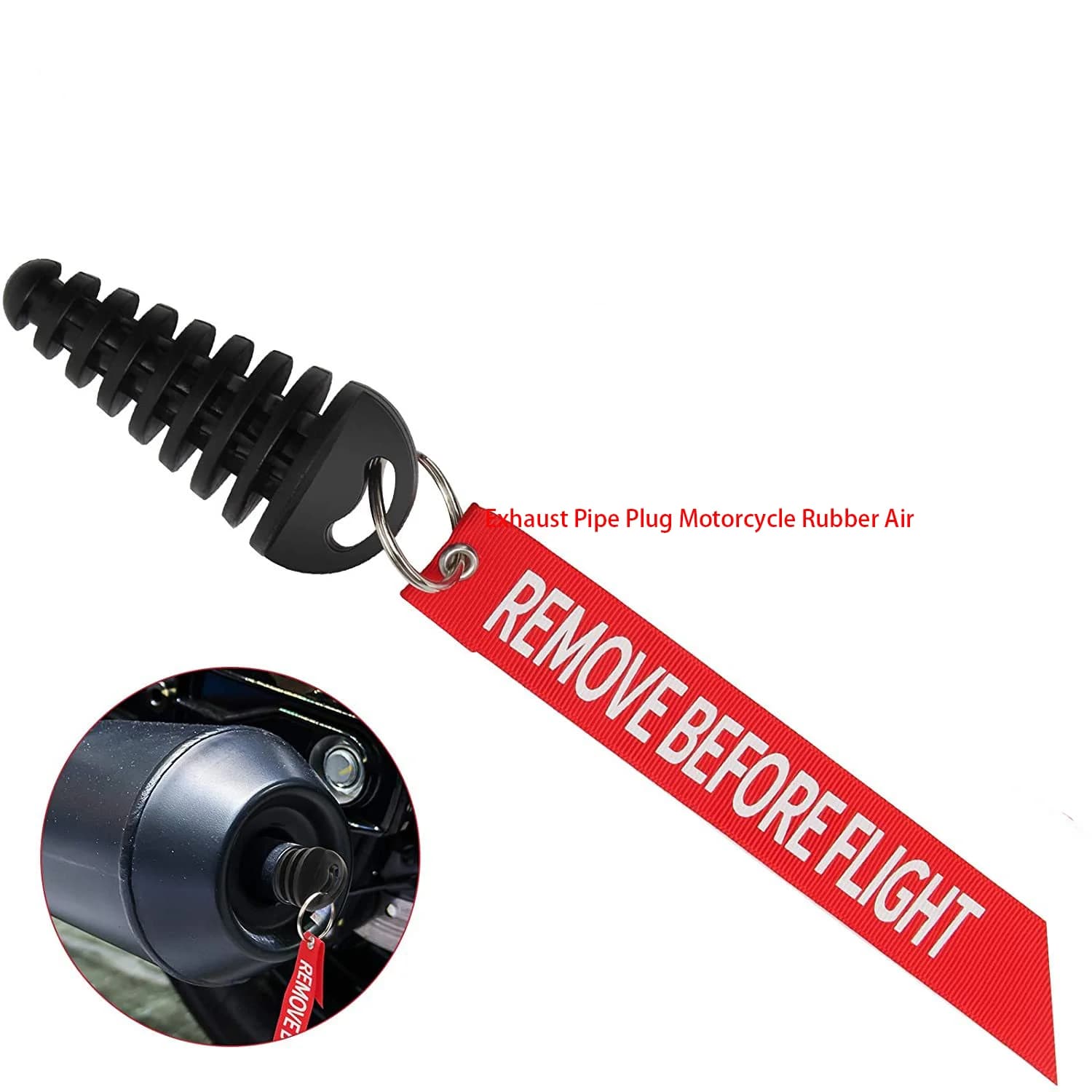 Tappo per Tubo di Scarico Moto in Gomma, Protezione per Scarico Moto, per Suzuki SV 650 Arrow