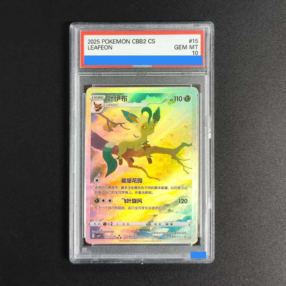 Carte Proxy DIY 2025 POKEMON CBB2 CS LEAFEON 15 GEM MT 10, Carte da Collezione, Etichette per Carte, Carte Regalo, Giocattoli