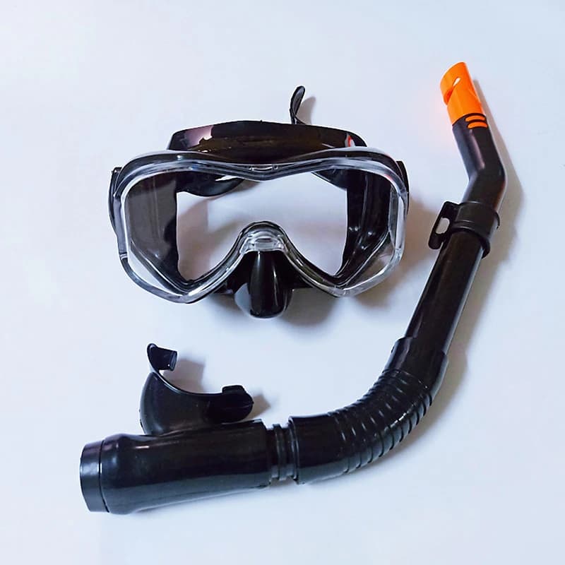 Snorkeling Set Full Face Mask Diving Glass Equipment Deepwater Suit Full Tempered Glass Dry immersion glasses for adults