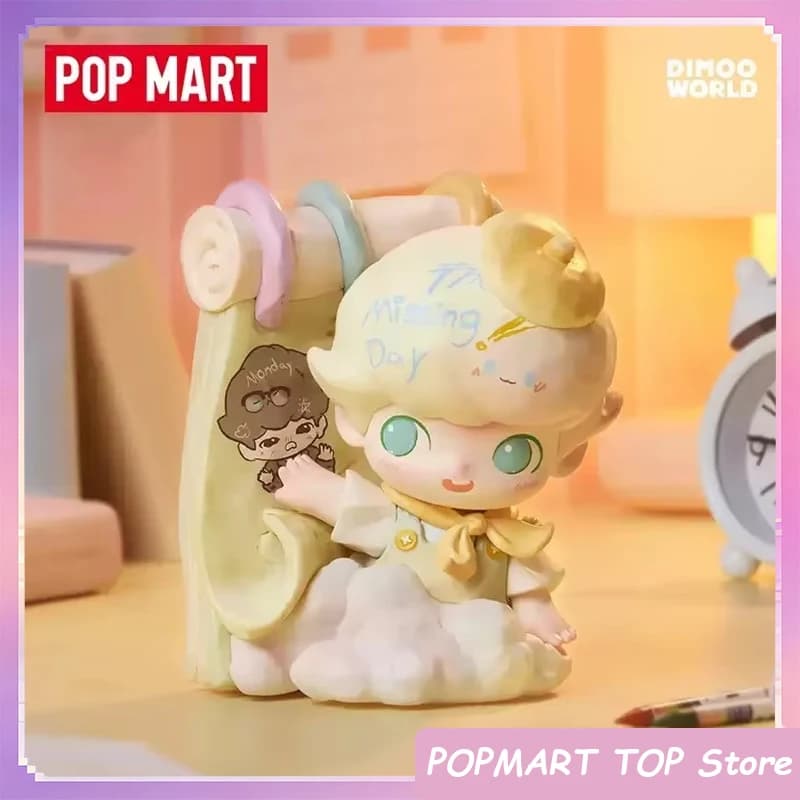 POP MART DIMOO The Missing Day Series - Scatola Misteriosa Originale con Ornamenti, Giocattoli, Figure Anime, Regali a Sorpresa, Bambole Carine - Vendita Calda