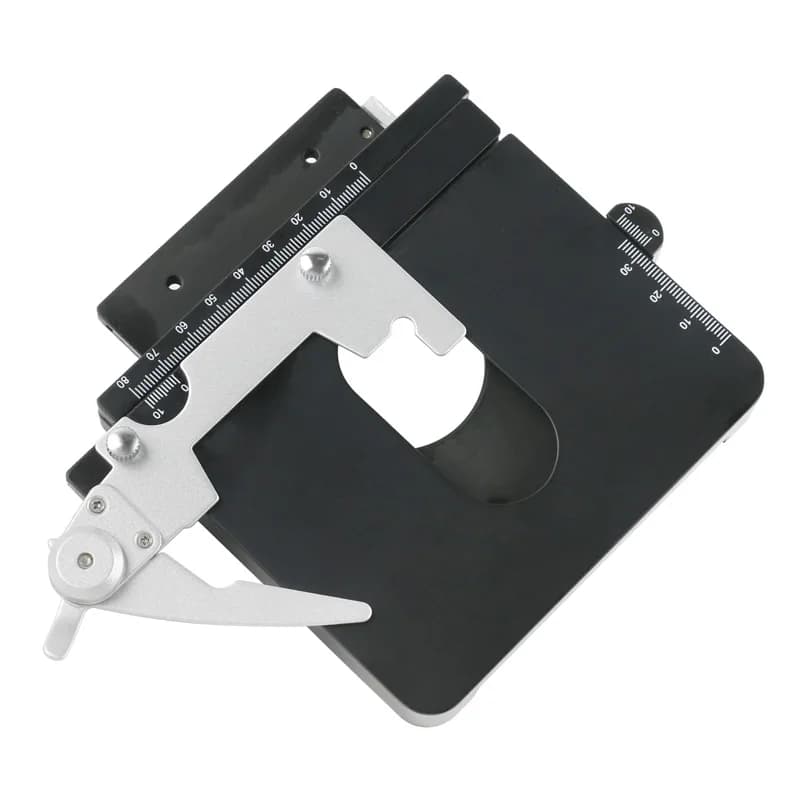 Tavolo di Lavoro per Microscopio da Laboratorio con Calibro X-Y, Piattaforma Mobile per Ispezione Industriale, Misurazione Assi X-Y, Tavolo per Micro-Osservazione