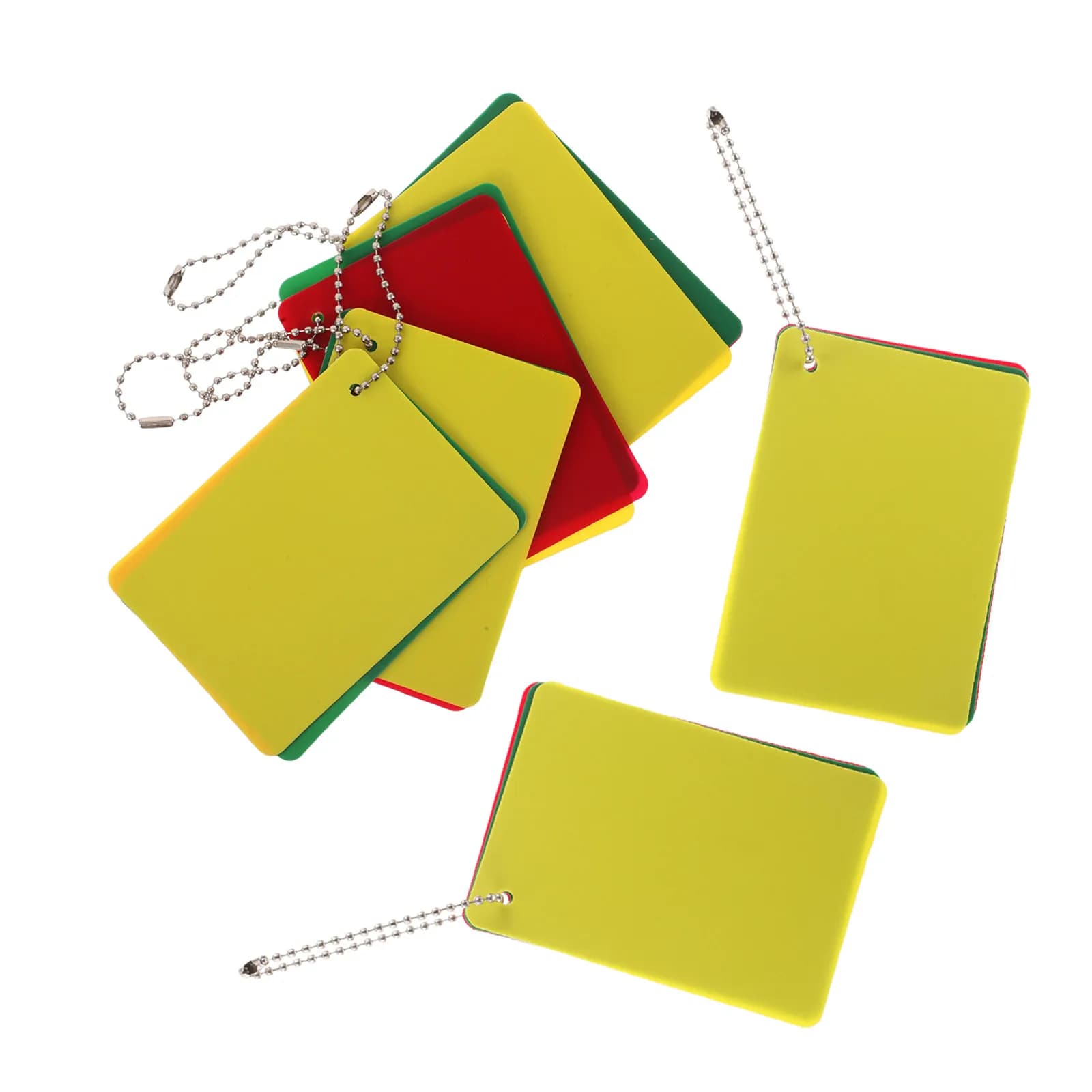 6 Sets Football Referee Penalty Cards Officials Green Red Yellow Cards Warning Ejection Delay for Football Match Judge