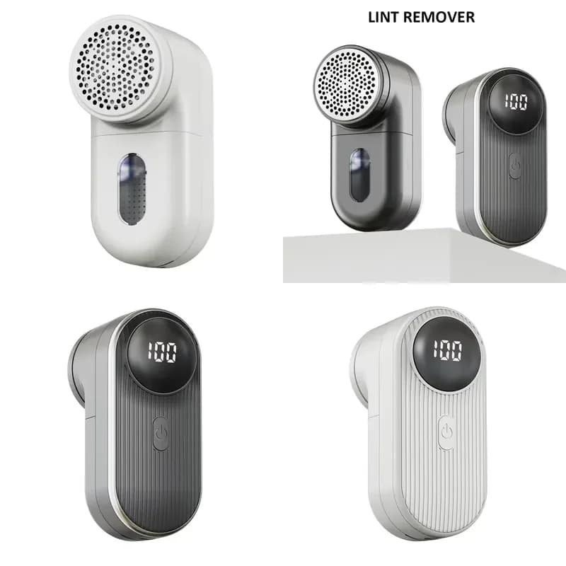 Portable LED Display Cordless Electric Lint Remover Rechargeable Fabric Shaver Hairball Trimmer Fuzz Remover